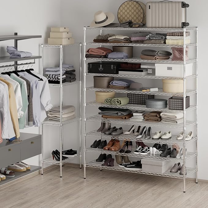 Regal Altair 21" Deep x 60" Wide x 86" Height Wire Shelving Kit | 10-Tier | NSF - Image 4
