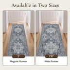 GENIMO 2'6''x10 Runner Rugs for Hallway, Machine Washable Non Slip Vintage Rugs - Image 3
