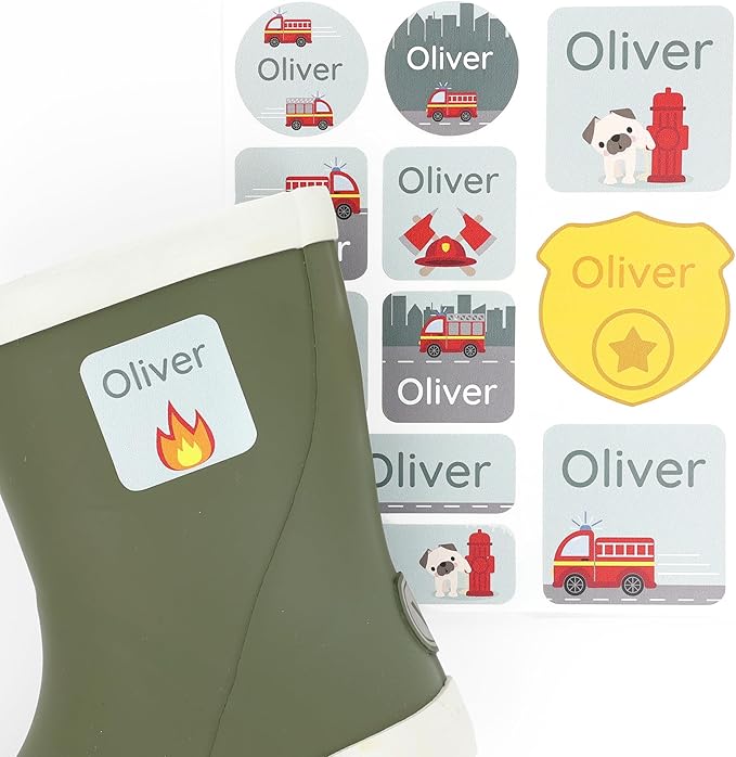 Large Name Labels for Kids by Teddylabels