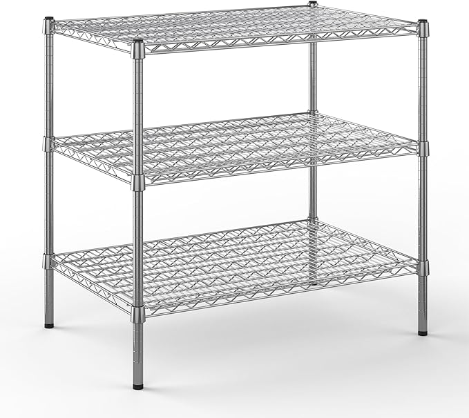 Regal Altair 24" Deep x 36" Wide x 34" Height Wire Shelving Kit | 3-Tier | NSF by Regal+Altair