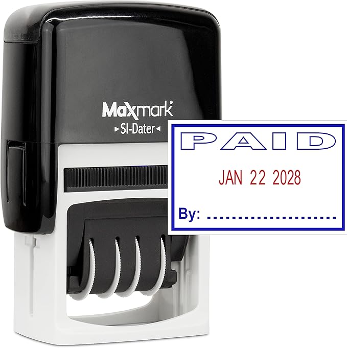 MaxMark Office Self Inking Date Stamp by Maxmark