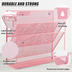 EASEPRES Desk File Organizer Mesh 4-Tier, Hanging Wall Mount Document - Image 3