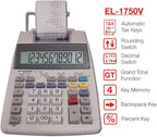 Sharp EL-1750V Two-Color Printing Calculator 2 Lines/Sec 3" Black/Red - Image 2