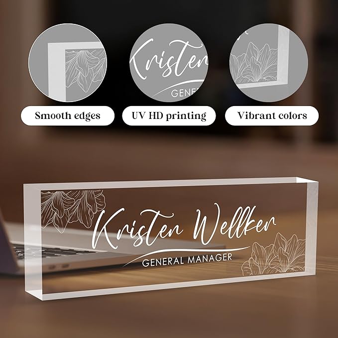 Custom Office Name Plate for Desk, Desk Name Plate Personalized, Personalized - Image 3