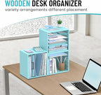 SHARKWOODS 5-Tier Wood Desk Organizer, Paper Tray Organizer - Image 2