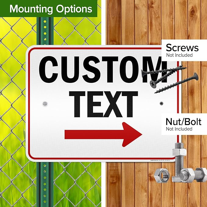Custom Arrow, Custom Directional Sign, Right Arrow, 18x24 Inches, 3M EGP - Image 5