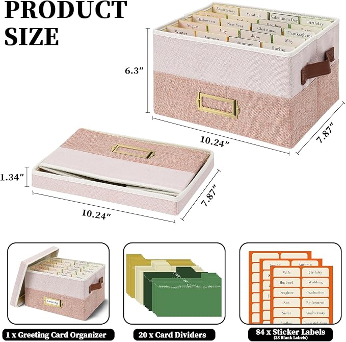 Vienrose Greeting Card Organizer Box - Image 2