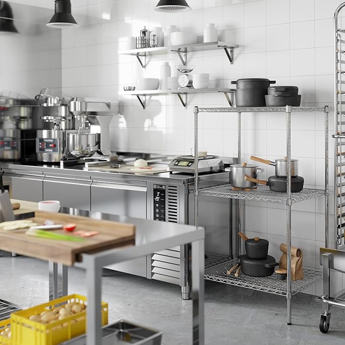 Regal Altair 24" Deep x 30" Wide x 54" Height Wire Shelving Kit | 3-Tier | NSF - Image 7