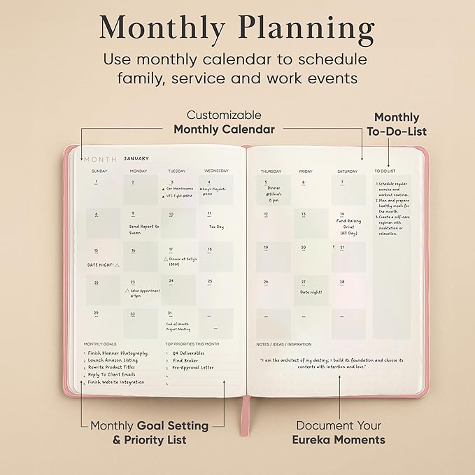 Mantra Planner 2026 Planner, Daily Journal & Gratitude Journal All-In-One - Image 6