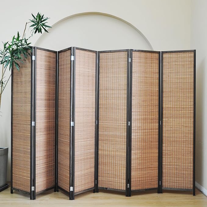 Furnnylane 7 Panel Bamboo Room Divider - Image 3