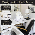 BLU MONACO White Desktop Mail Organizer - Image 4