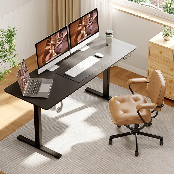 FitStand Adjustable Stand Up Desk Standing Desk, 63x24 Inches Home Office Desk - Image 2