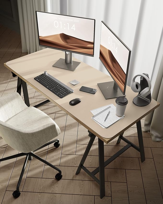 YSAGi Leather Desk Protector, Office Mat, Large Mouse Mat, Non-Slip PU Leather - Image 2