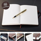 Veway Vegan Leather Journal and Pen Set, Tree of Life Notebook, A5 Lined - Image 3