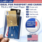 Claev Flexible and Tear Resistant Vertical 4x6 Passport & Card Holders - Image 4