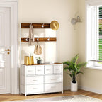 YKVIQBY 8 Drawer Dresser with 6 Double Hooks, 68.9" Tall Closet Organizer and - Image 4