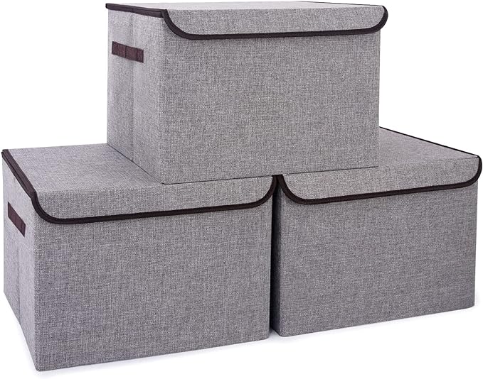 Bagnizer Large 17" 42 Quarts Collapsible Stackable Storage Bins by Bagnizer