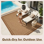 montvoo-2x6 ft indoor outdoor runner rugs for entryway, front angle view