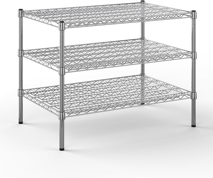 Regal Altair 24" Deep x 36" Wide x 27" Height Wire Shelving Kit | 3-Tier | NSF by Regal+Altair