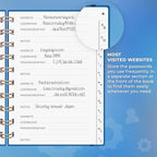 Clever Fox Password Book Spiral – Mini Internet Address & Password Organizer - Image 4