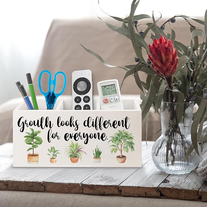 URLLUAE Growth Looks Different for Everyone Mental Health Growth Mindset Wooden - Image 5