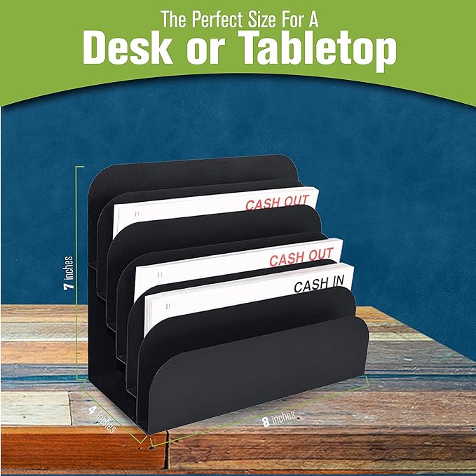 BankSupplies STEELMASTER 6 Slot File & Desk Organizer - Image 5