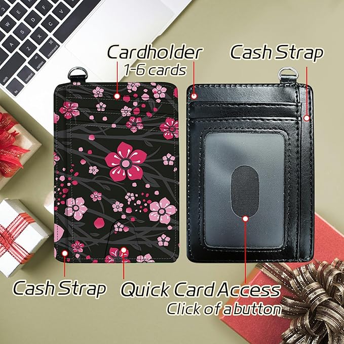 BWEGRHE Small Travel Wallets, RFID Blocking PU Leather Credit Card Holder - Image 5