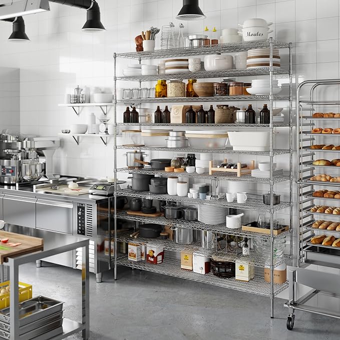 Regal Altair 18" Deep x 72" Wide x 96" Height Wire Shelving Kit | 10-Tier | NSF - Image 6