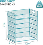 Marbrasse 6 Tier Paper Organizer Letter Tray - Image 3
