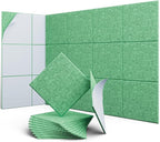 UNECHO 12 Pack 12" X 12" X 0.4" Acoustic Panels by UNECHOACOUSTIC