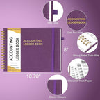 HAUTOCO Hardcover Accounting Ledger Book - Image 3