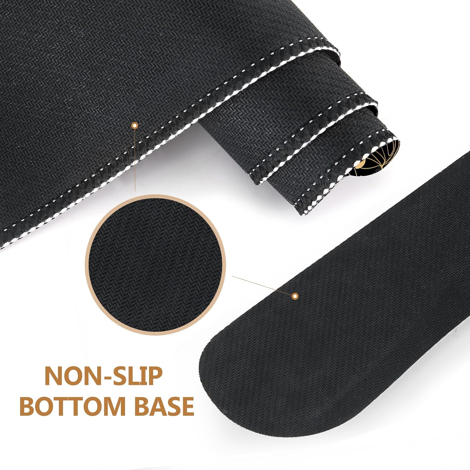 DINKY Desk Mat Black Flower, Large Gaming Mouse Pad with Wrist Rest, 4in1 XXL Mousepad+Keyboard Wrist Rest+Mouse Pad Wrist Support+Coaster Cushion Set for Home Office