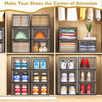 7 code Large Clear Shoe Boxes Organizer【Thicker Material】 Stronger Shoe Box - Image 7