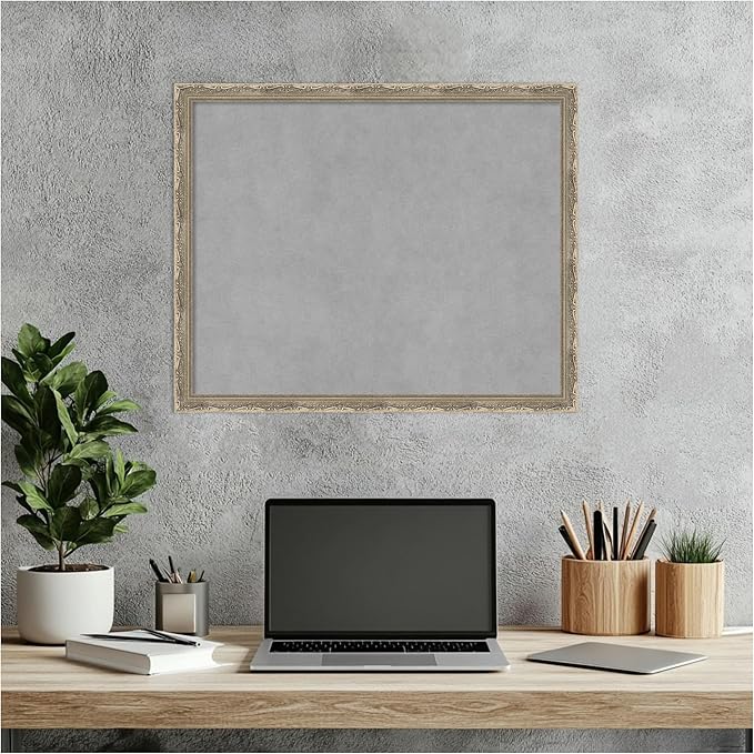 Amanti Art Silver Framed Magnetic Board 18x22 Small Vision Board - Image 7