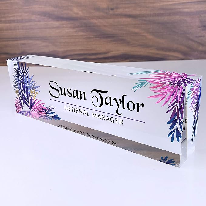 Artblox Office Desk Name Plate Personalized | Custom Name Plates by Artblox