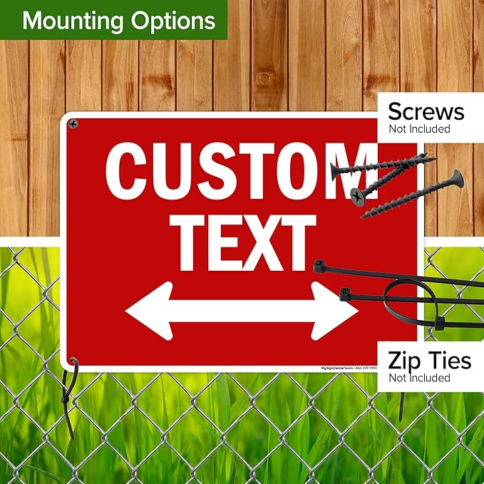 Custom Arrow, Custom Directional Sign, Two way Arrow, 10x14 Inches, Rust Free - Image 5
