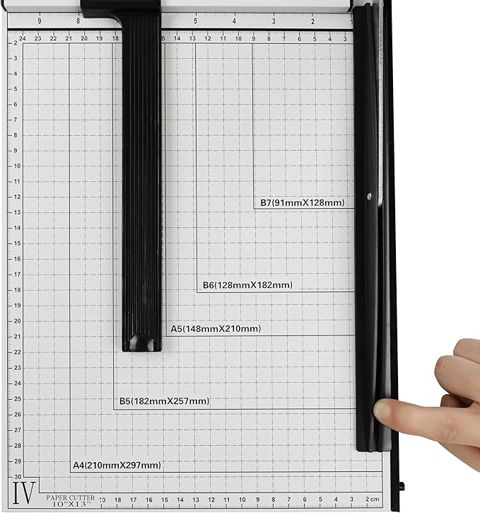 TEXALAN Precision Paper Cutter for A4/B5/A5/B6/B7, 10x13 inches, 70GSM Capacity - Image 3