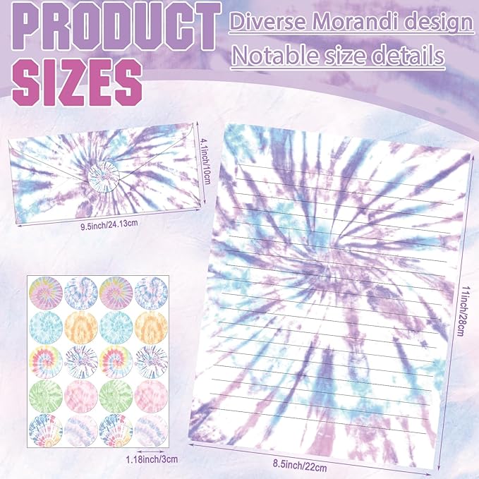 TaoBary 160 Pcs Stationery Paper Set 50 Double Sided Stationery Papers - Image 5