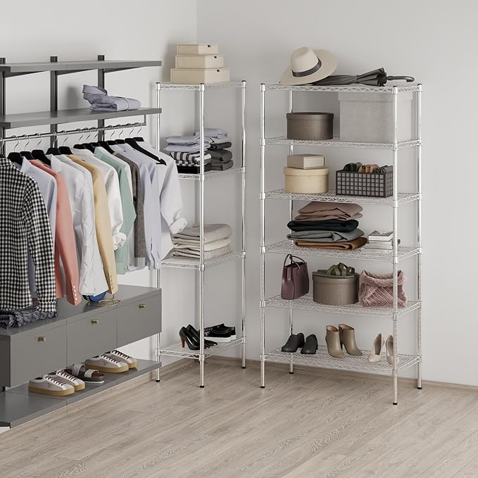 Regal Altair 18" Deep x 36" Wide x 74" Height Wire Shelving Kit | 6-Tier | NSF - Image 7