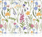 Auhoahsil Mouse Pad, 12 x 10 in Simple Flower Theme Computer Mouse Pad by Auhoahsil