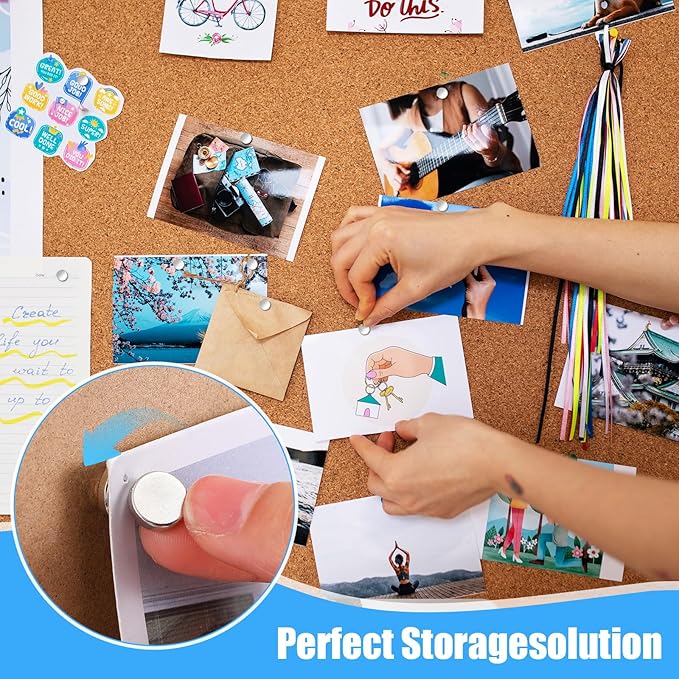 50 Sets Push Pins Magnetic Thumb Tacks, Magnet Push pins - Image 6