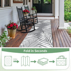 genimo outdoor rug, waterproof plastic runner rugs, 2.5'x8', package contents