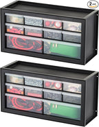 IRIS USA Small Plastic Storage Drawers, 10-Drawer by IRISUSA