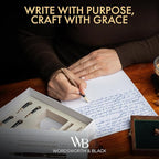 Wordsworth & Black Fountain Pen Gift Set, Includes Ink Bottle, 6 Ink Cartridges - Image 2