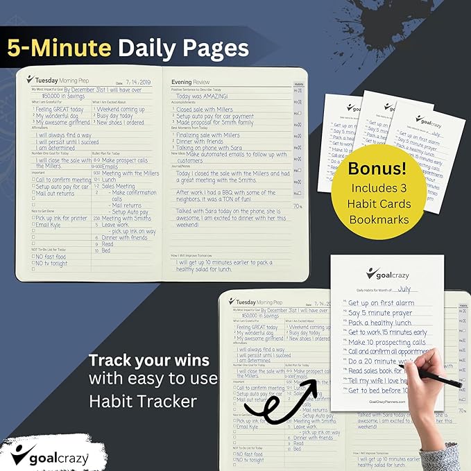 Undated Daily Planner to Achieve Your Goals 2025-2026 - Image 6