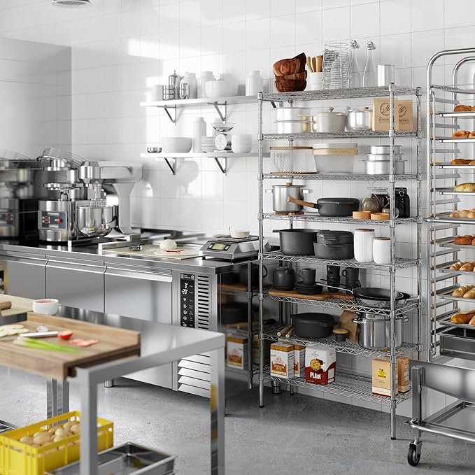 Regal Altair 14" Deep x 36" Wide x 74" Height Wire Shelving Kit | 8-Tier | NSF - Image 4