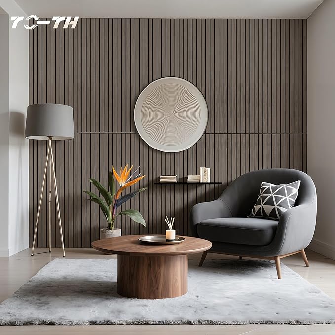 TO-TH Wood-Look Acoustic Wall Panels, 10 Pack 47.2” x 23.6” Sound Panels - Image 6