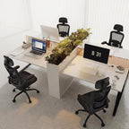 ergonomic office chair for lower back relief, 4-way, front angle view