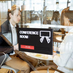 Office Door Signs for Conference Room, Meeting In Progress Door Sign, In Use - Image 8