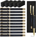 PerKoop 20 Sets Thank You Gifts Bulk Inspirational Ballpoint Pen with Box Employee Appreciation Back to School Gift for Teacher Office Boss Manager Staff Coworker Nurse (Navy Blue,Thank You)